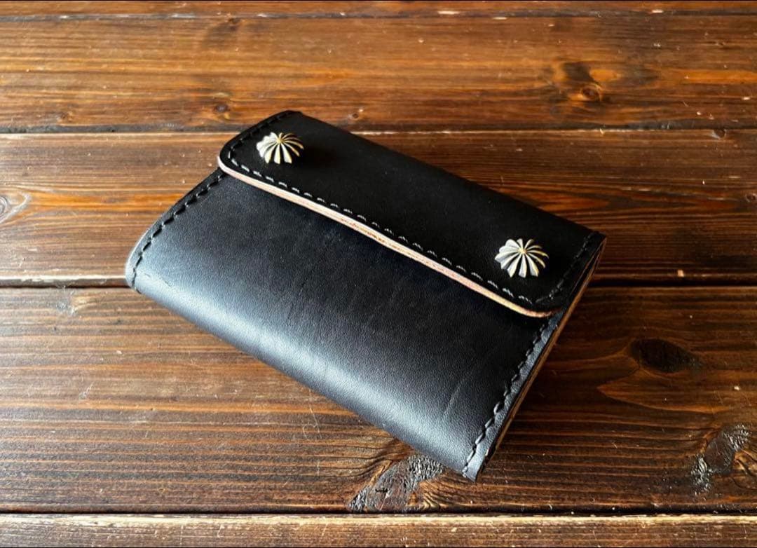 【トラッカーウォレット 3つ折り/ヌメ革】