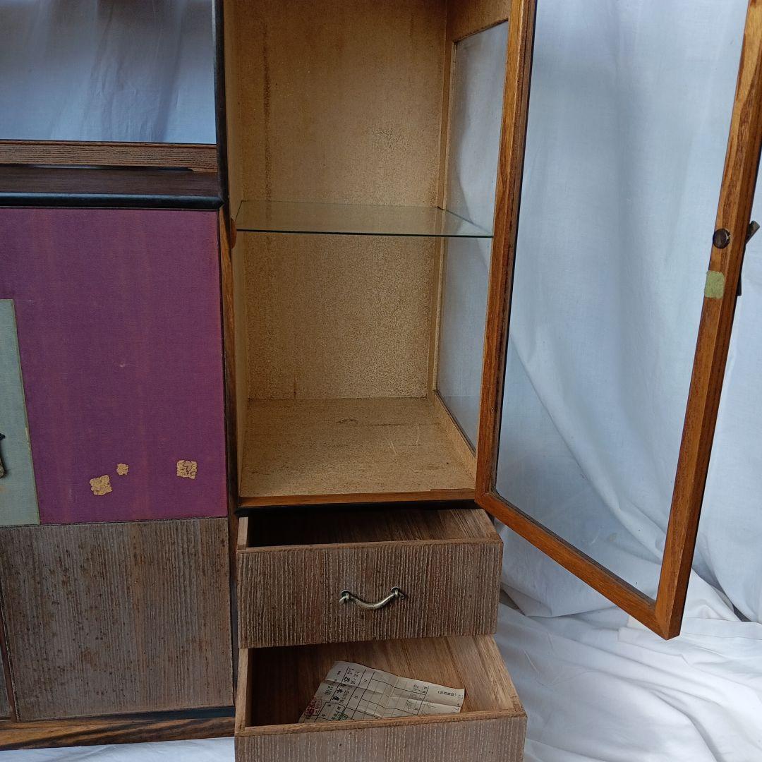 和風木製収納キャビネット 中型