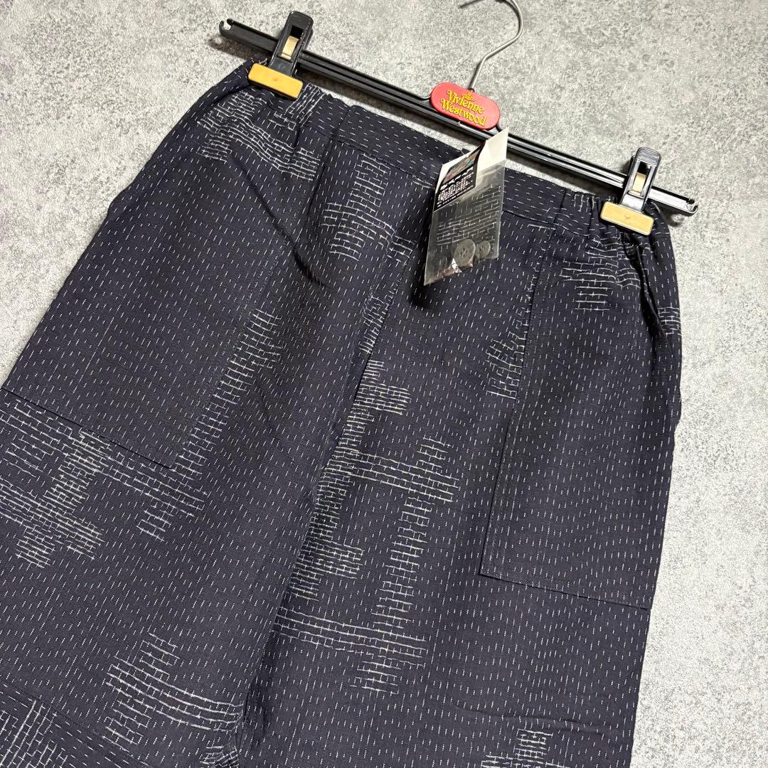 新品　儀右衛門　ギエモン　久留米絣・丈調整可能なパンツ「M〜Lサイズ」