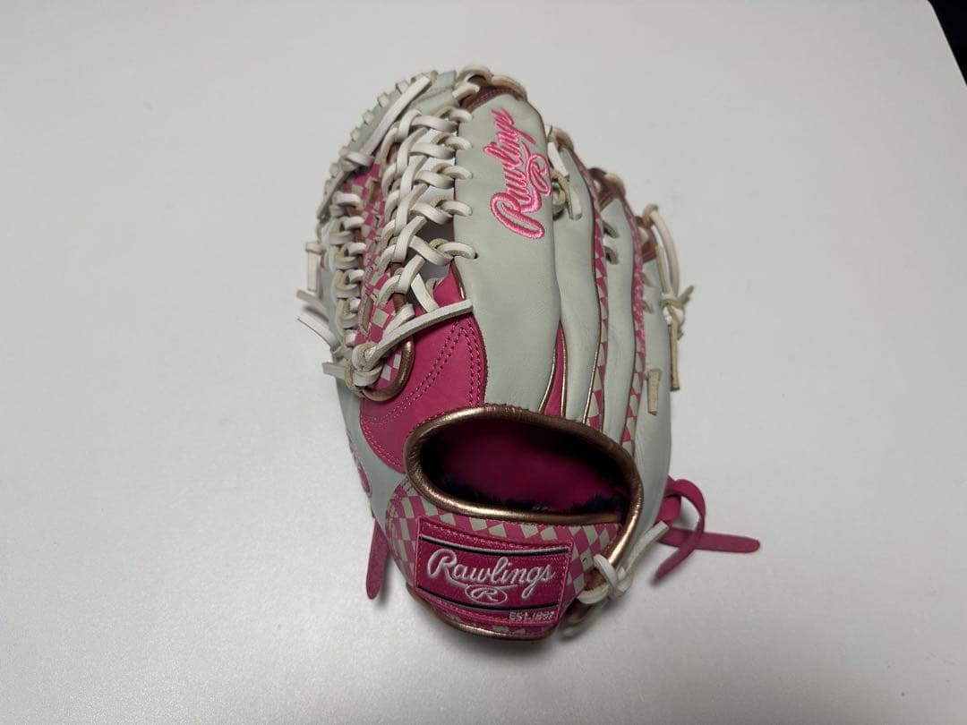 ローリングス　HOH 外野用グローブ　ピンク