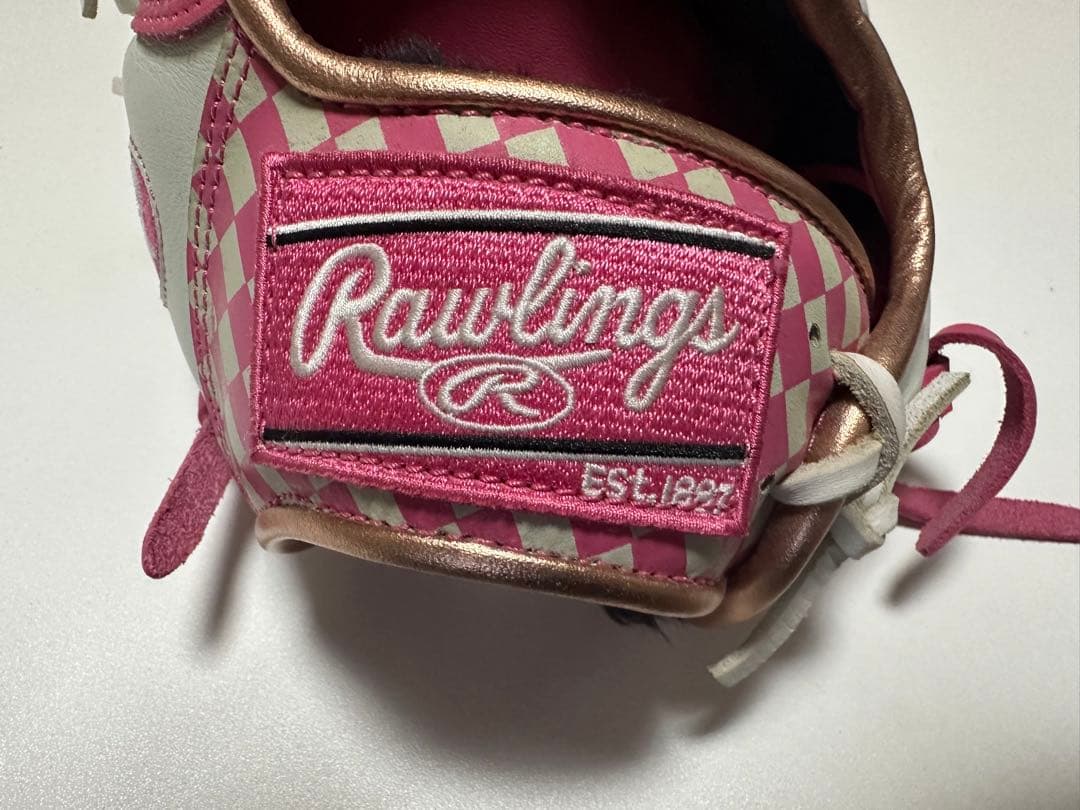 ローリングス　HOH 外野用グローブ　ピンク