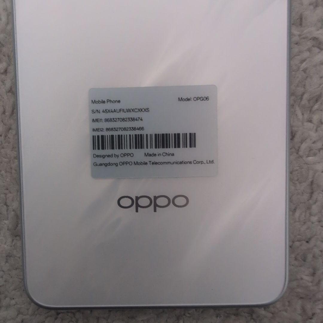 oppo a5 5g ホワイト　白ロム　新品未使用品　SIMフリー