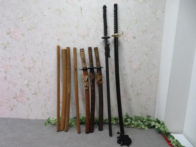 L*e様 16FF3008 模造刀 日本刀 模擬刀 刀剣まとめて9本