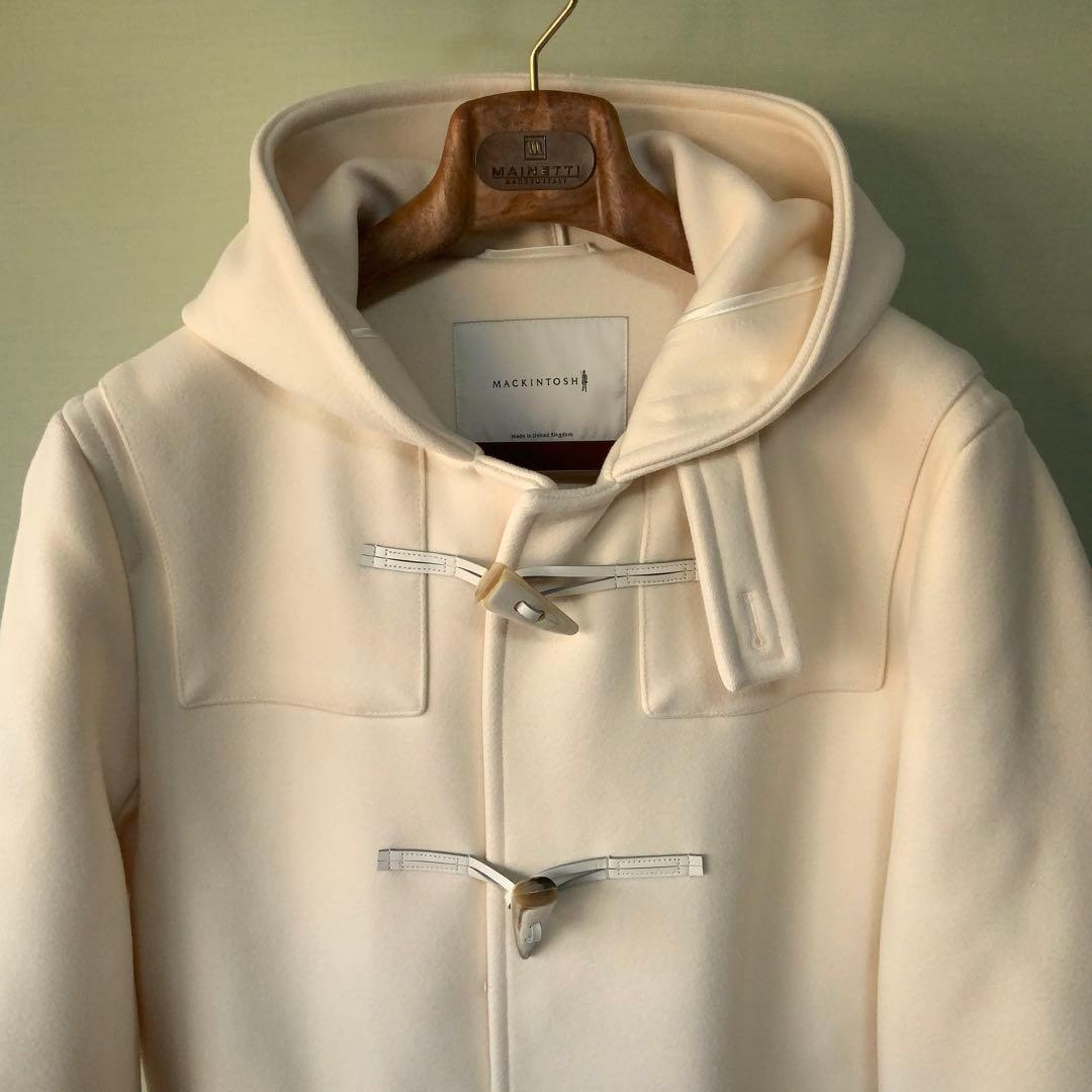 極美品Mackintoshマッキントッシュ ダッフルコート38オフホワイト英国製