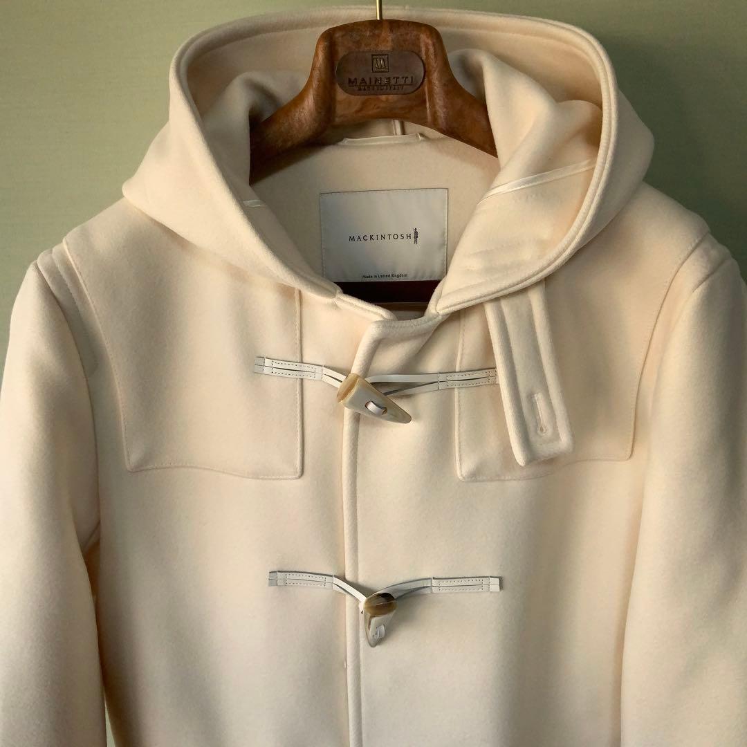 極美品Mackintoshマッキントッシュ ダッフルコート38オフホワイト英国製