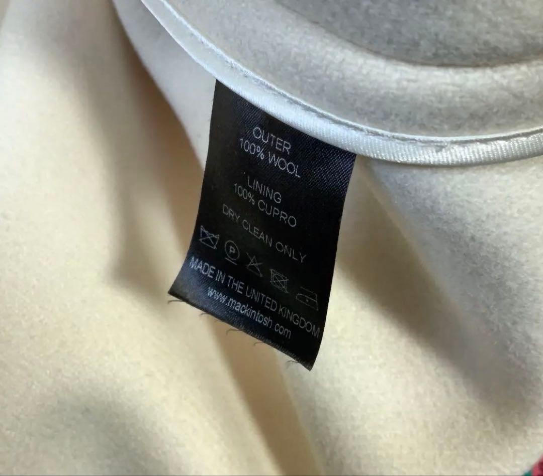 極美品Mackintoshマッキントッシュ ダッフルコート38オフホワイト英国製