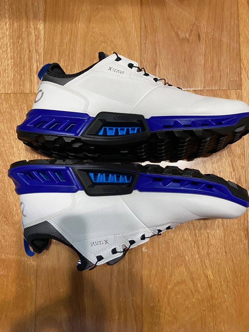 ecco ゴルフシューズ ホワイト/ブルー