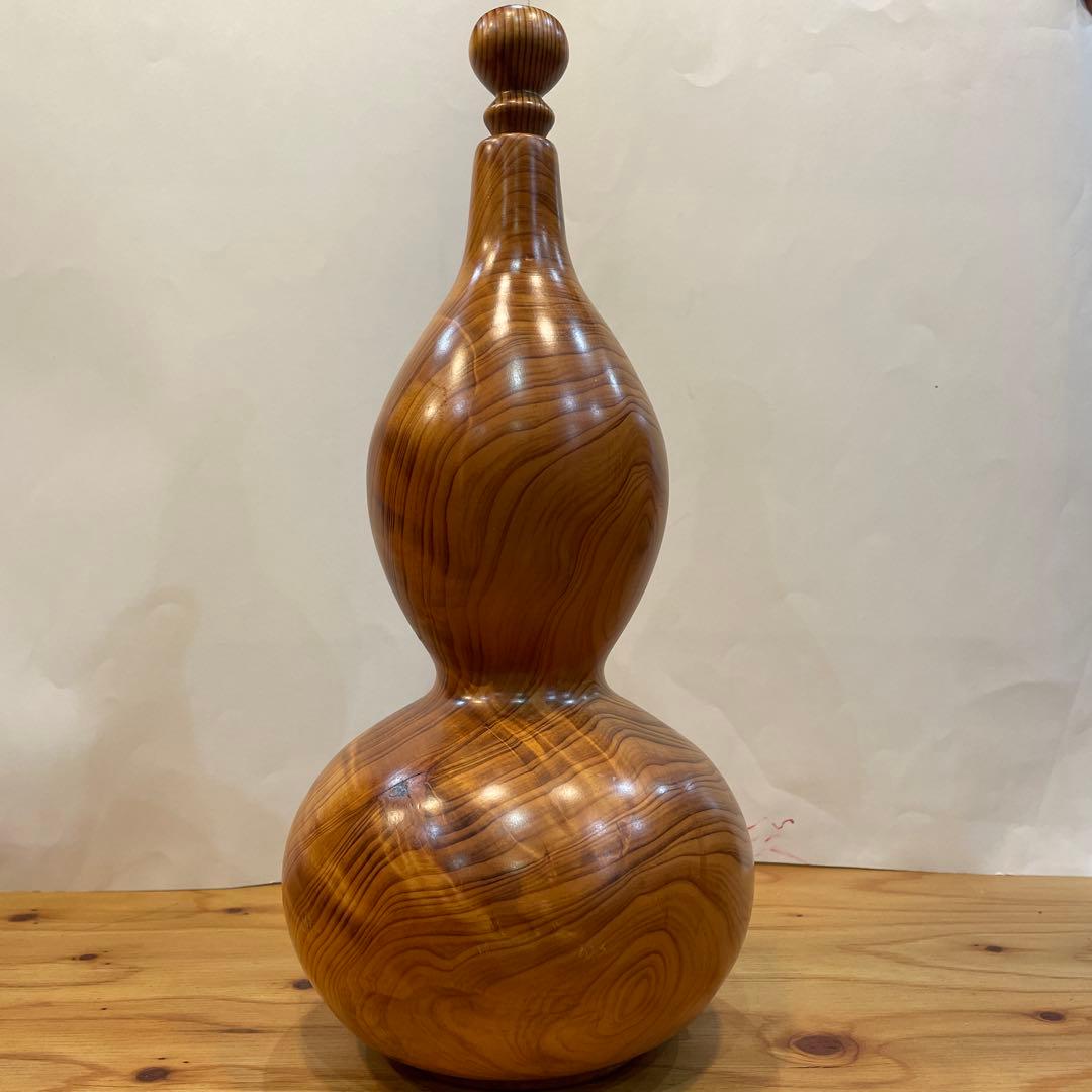 屋久杉彫刻&屋久杉瓢箪&屋久杉一輪挿し　希少品セット販売