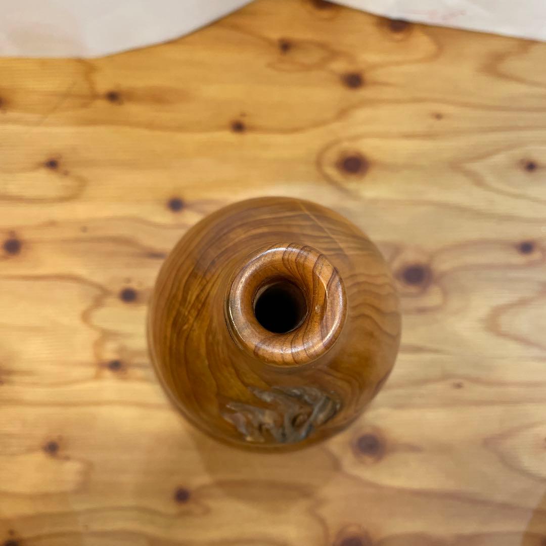 屋久杉彫刻&屋久杉瓢箪&屋久杉一輪挿し　希少品セット販売