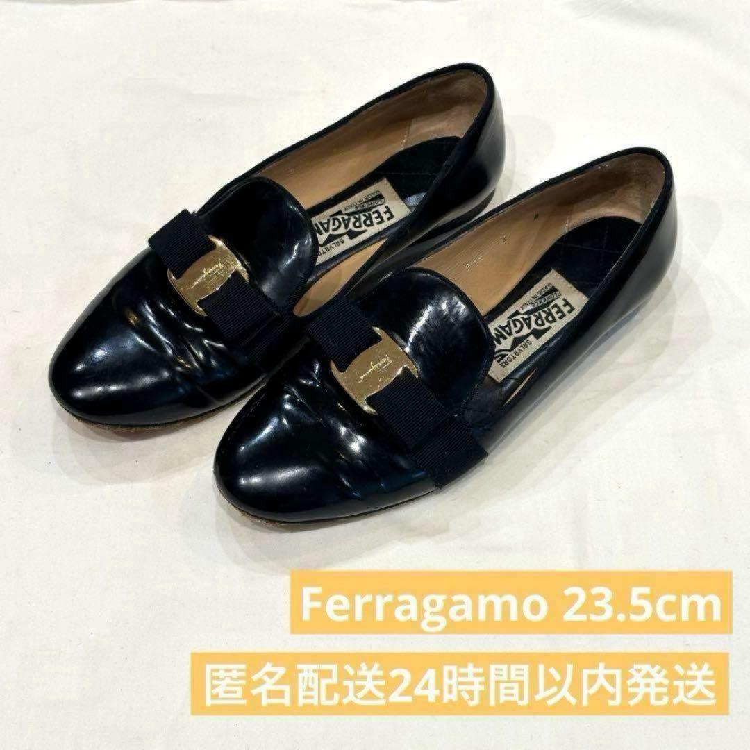 Ferragamo リボン フラットシューズ