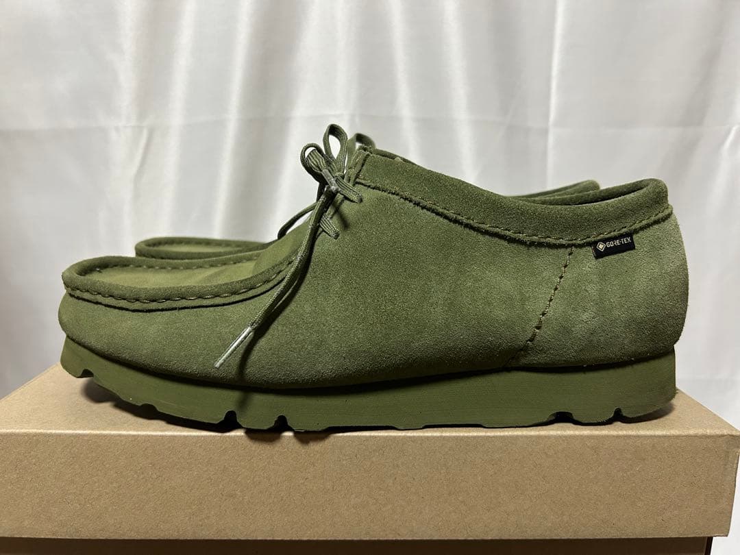 靴 Clarks WALLABEE GTX LODEN GREEN 28cm