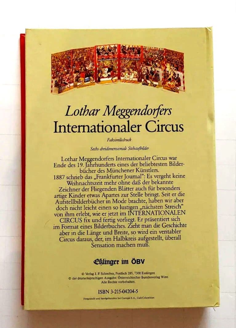 美本希少入手困難絶版メッゲンドルファー仕掛け絵本サーカスレア飛び出す