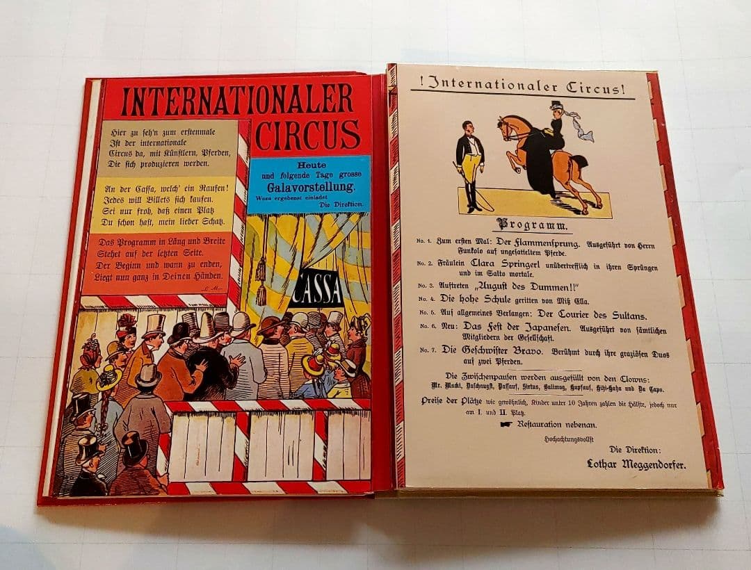 美本希少入手困難絶版メッゲンドルファー仕掛け絵本サーカスレア飛び出す