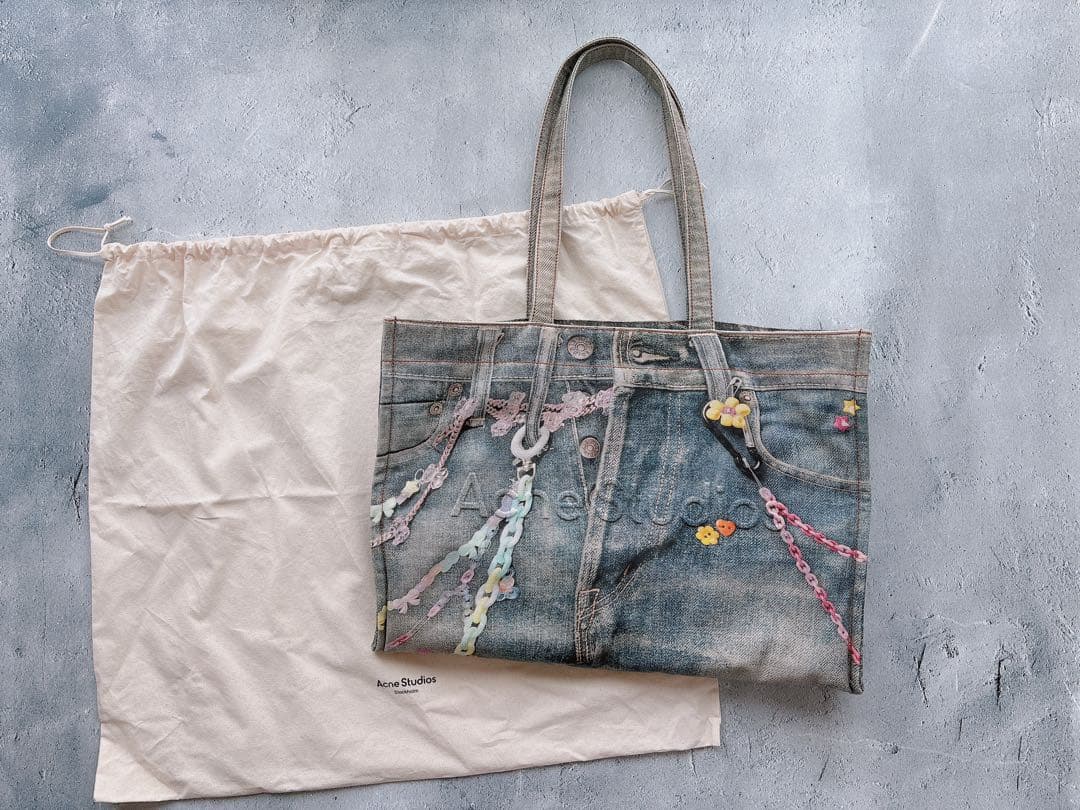 Acne Studios アクネストゥディオズ ロゴショルダートートバッグ 美品