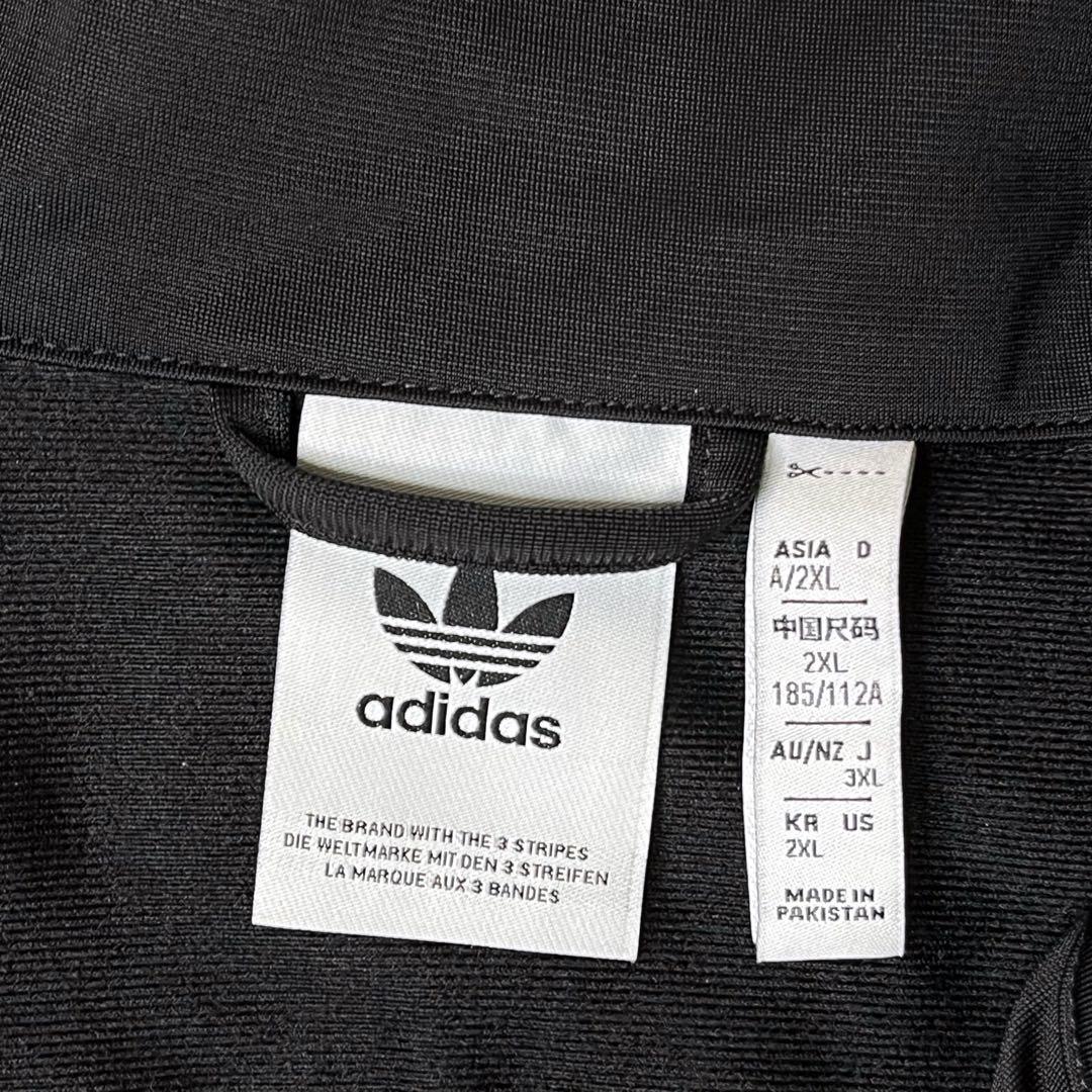 美品adidasアディダスファイヤーバードトラックジャケットブラック3XL