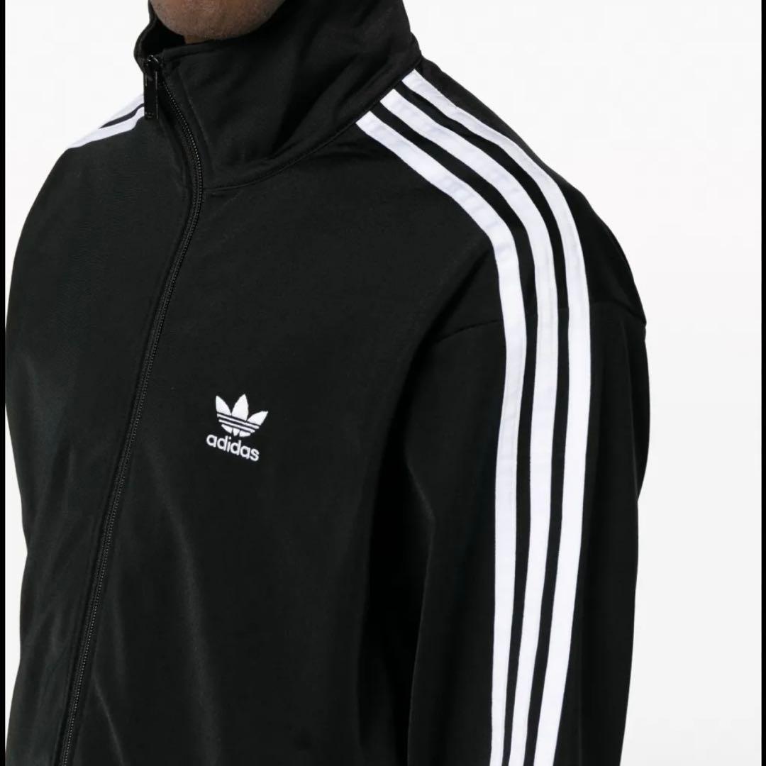 美品adidasアディダスファイヤーバードトラックジャケットブラック3XL