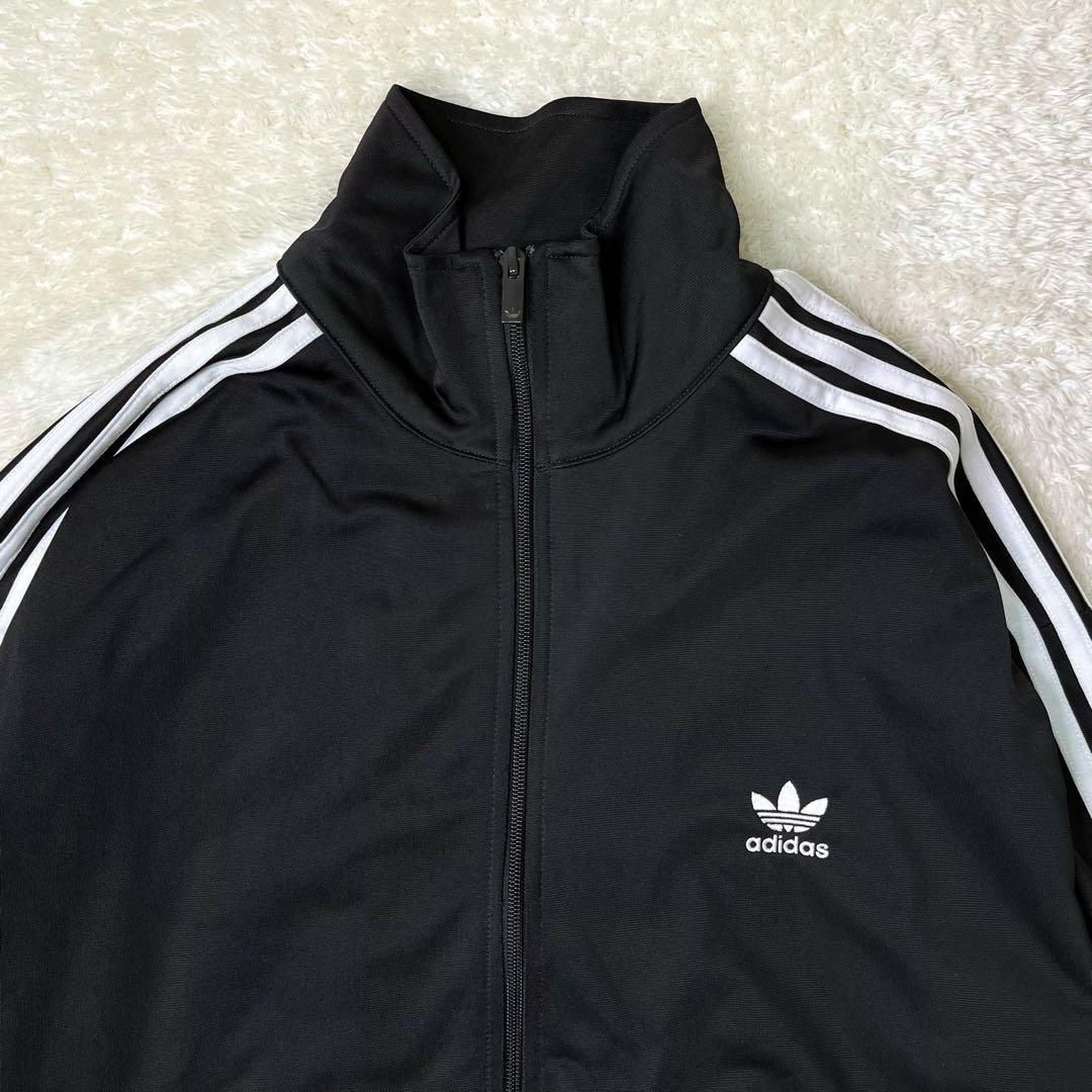 美品adidasアディダスファイヤーバードトラックジャケットブラック3XL