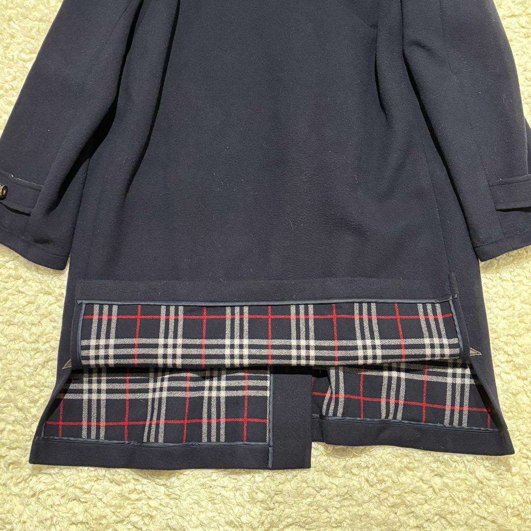 未使用級 BURBERRY バーバリーロンドン ダッフルコート　L カシミヤ混