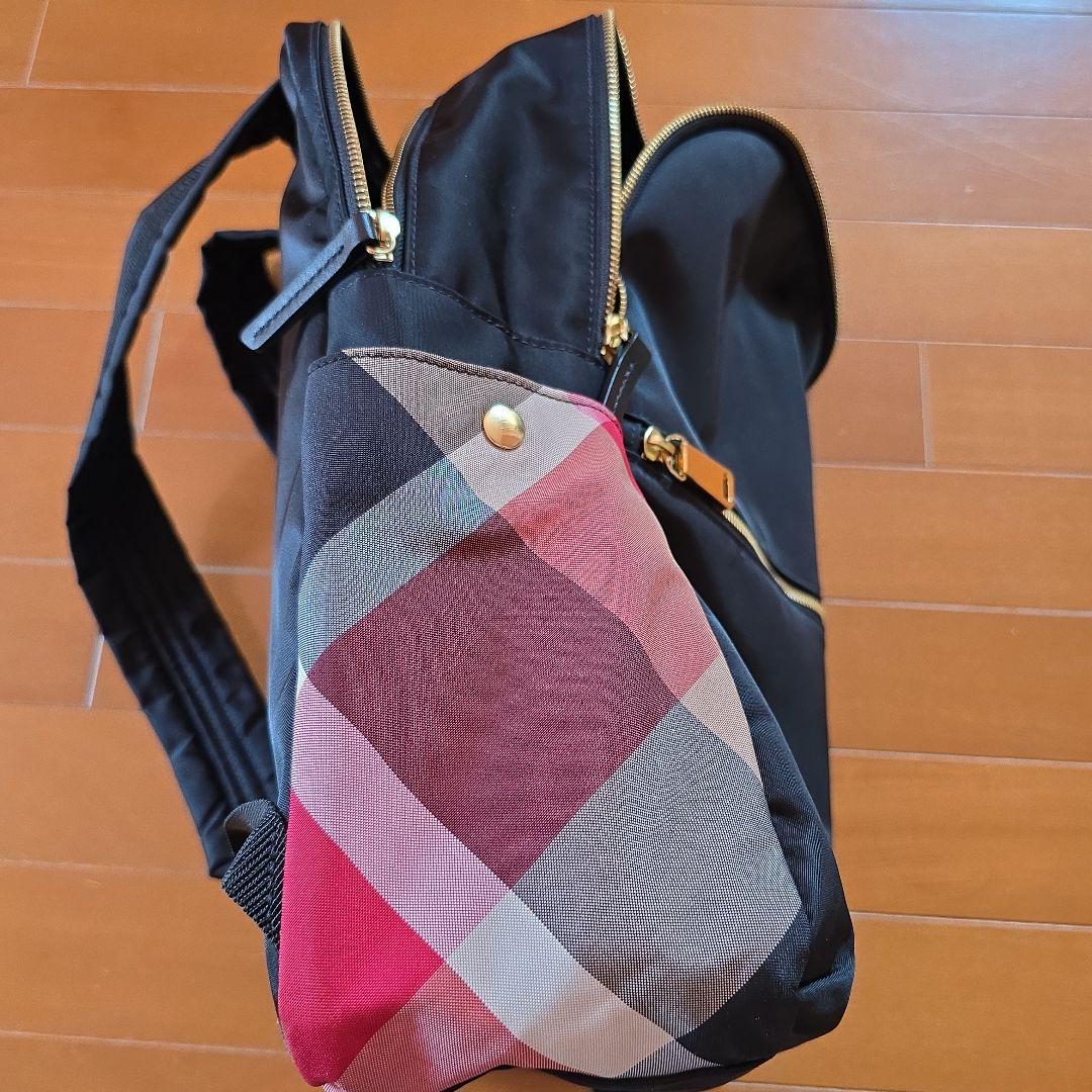 【美品】 ブルーレーベル クレストブリッジ リュック ナイロン 黒