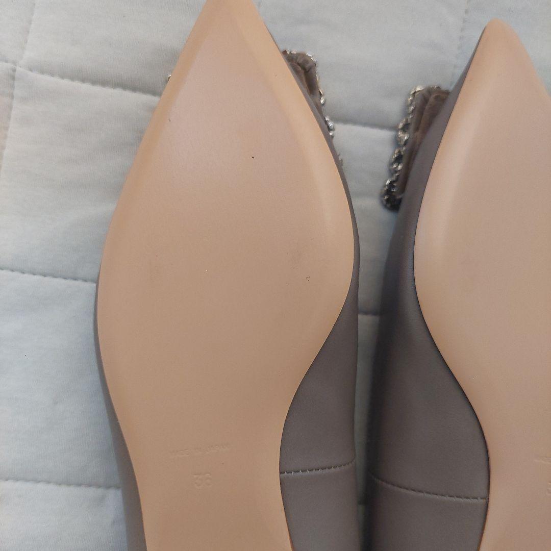 ピッピシック　ビジュー　　フラットパンプス　36