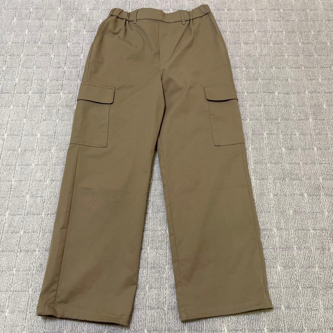 OUR 裾がしぼれる2wayカーゴパンツ オリーブ