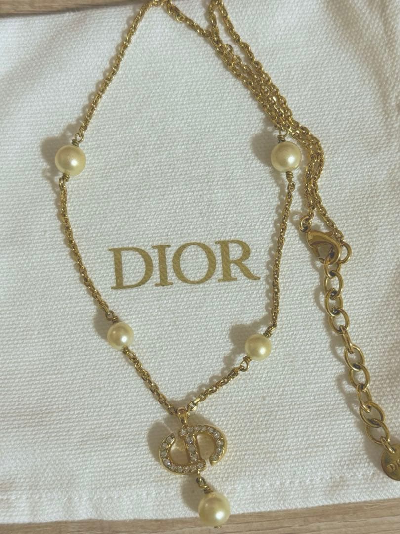 ディオール　DIOR ゴールド　ネックレス　正規品