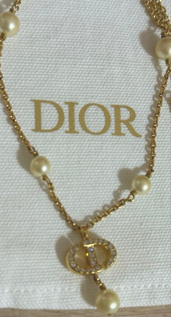 ディオール　DIOR ゴールド　ネックレス　正規品