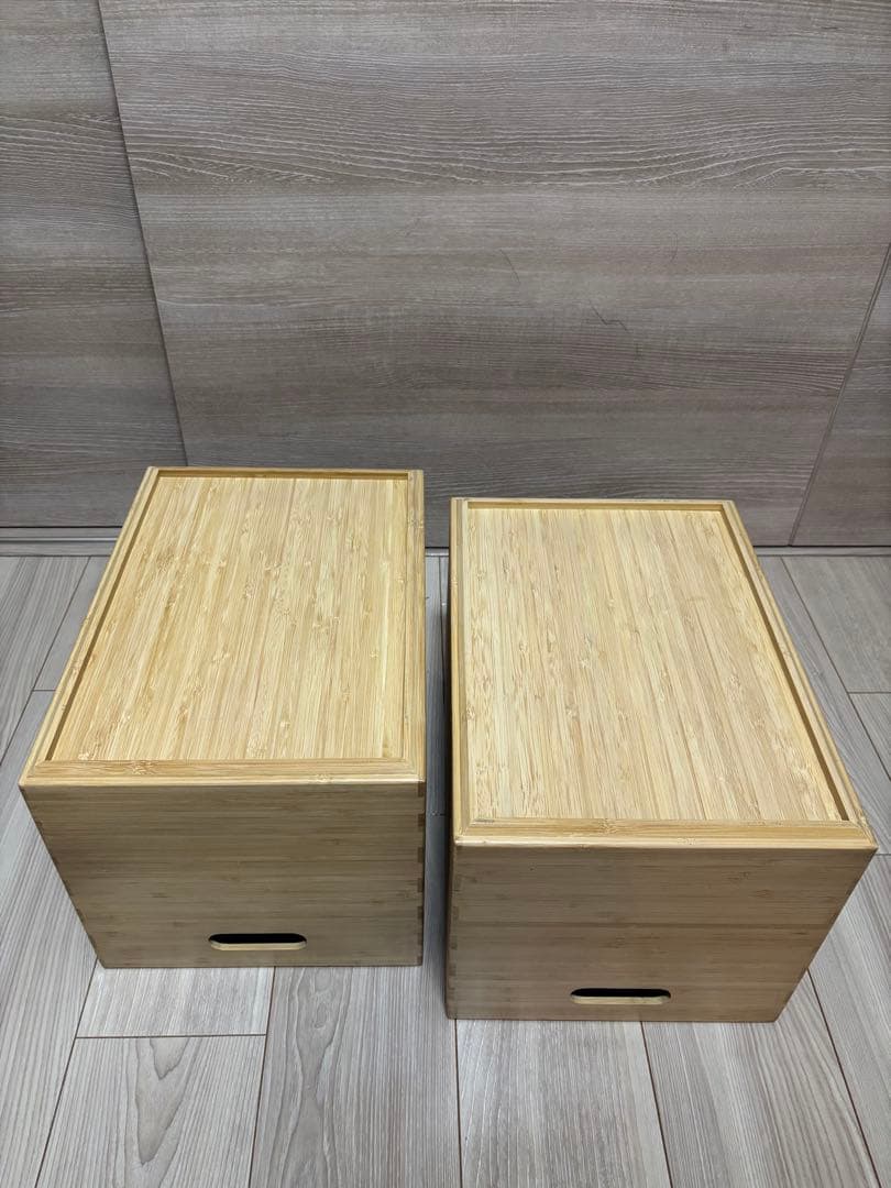 ⚫︎重なる竹材長方形ボックスシリーズ8点セット