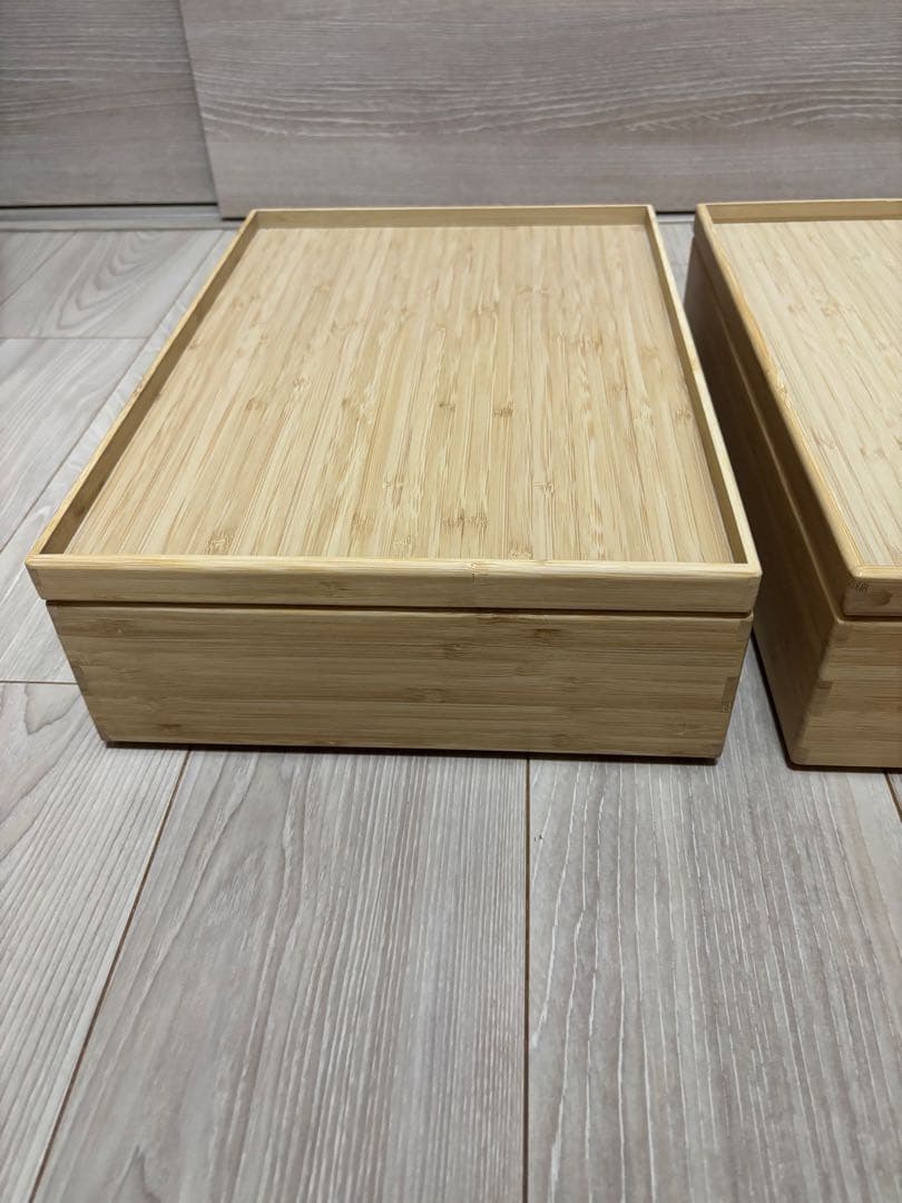 ⚫︎重なる竹材長方形ボックスシリーズ8点セット