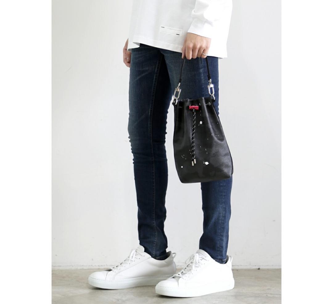 未使用品◆GENTIL BANDIT◆2WAY巾着バッグ◆ブラックカモフラ◆