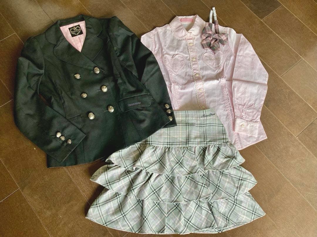 メゾピアノmezzopiano160卒服セレモニーフォーマルスーツセット卒業式