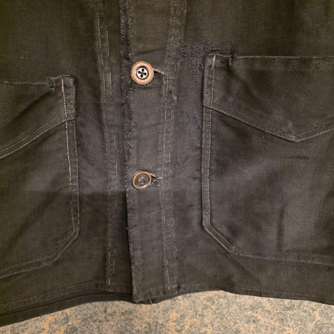 1930s ル・トラヴァイユール　ブラックモールスキンJKT ブラックフェード