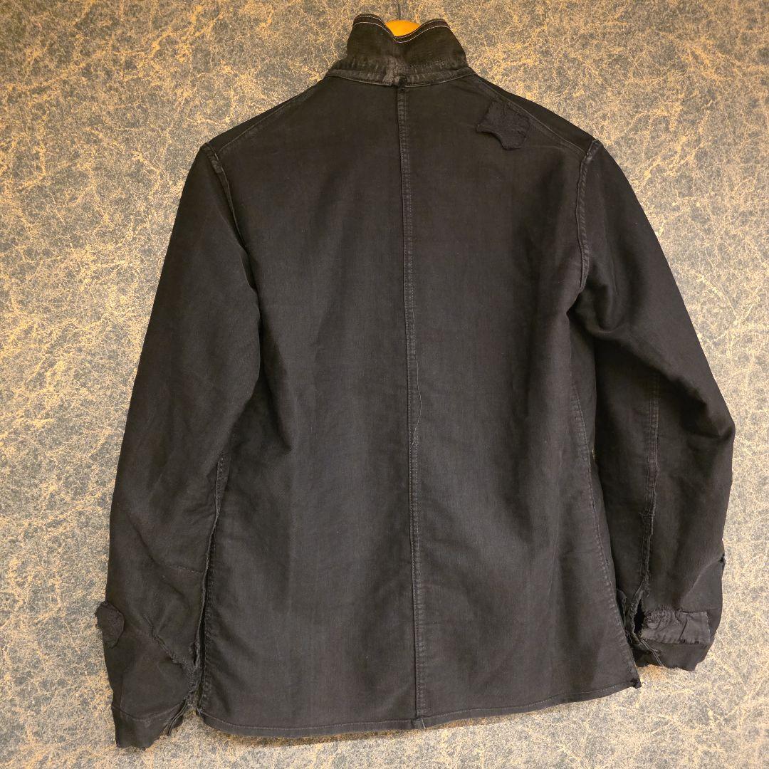 1930s ル・トラヴァイユール　ブラックモールスキンJKT ブラックフェード