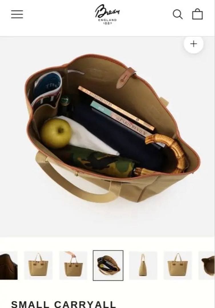 最終お値下げ！brady ブレディスモールキャリーオールトートバック