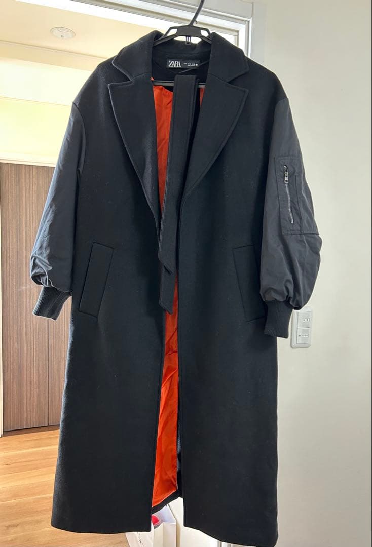 ZARA ザラ マッチングボンバーコート MA-1 黒 M