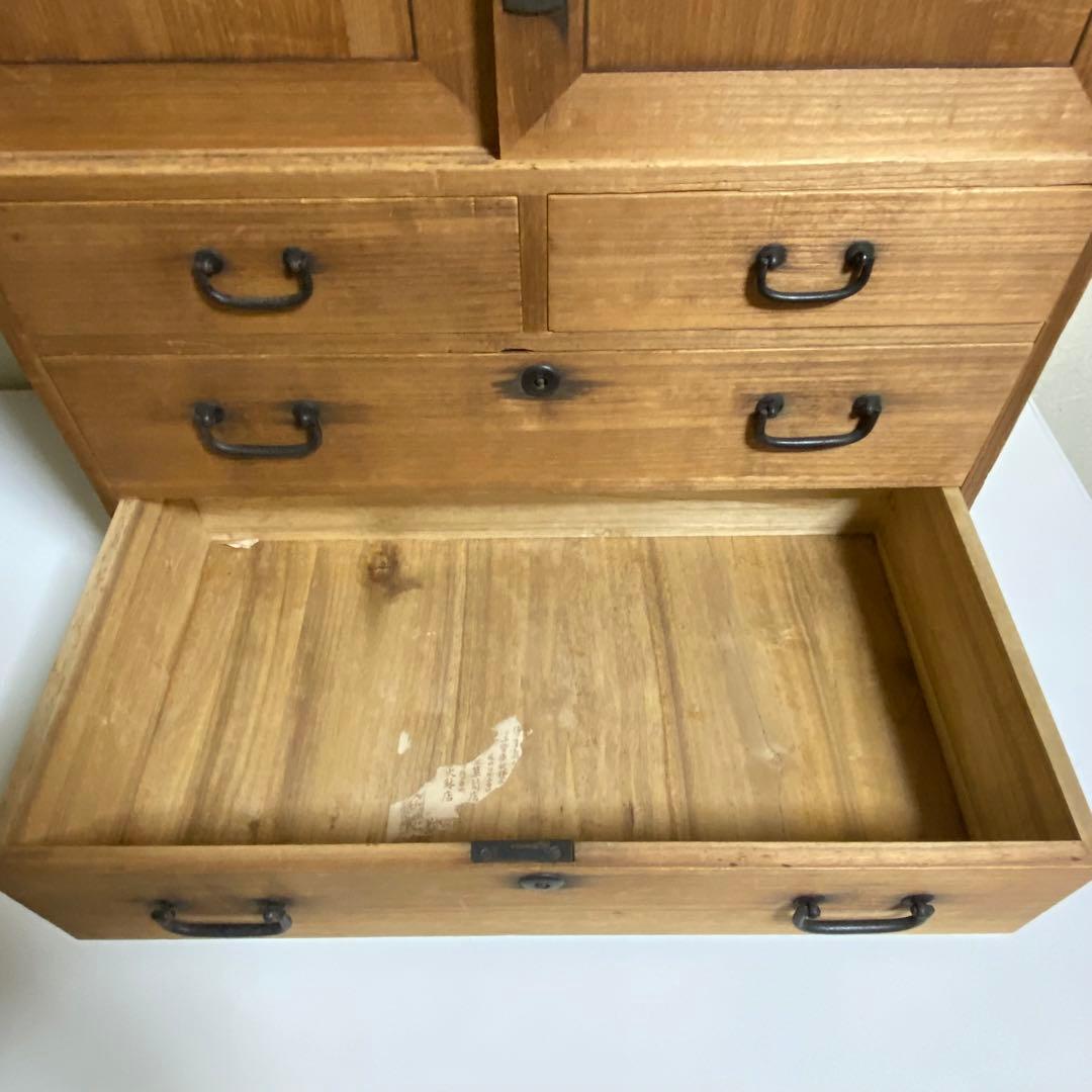 長期自宅保管品 総桐箪笥 小型桐タンス 桐箪笥 茶箪笥 古家具 昭和レトロ 収納