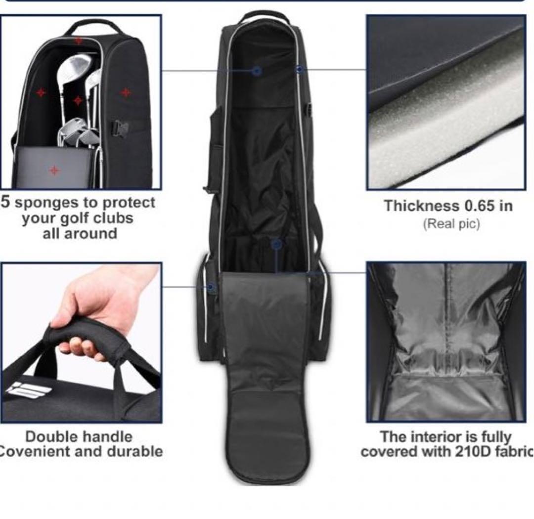 Partage ゴルフトラベルバッグ ホイール付き トラベルケース３点セット