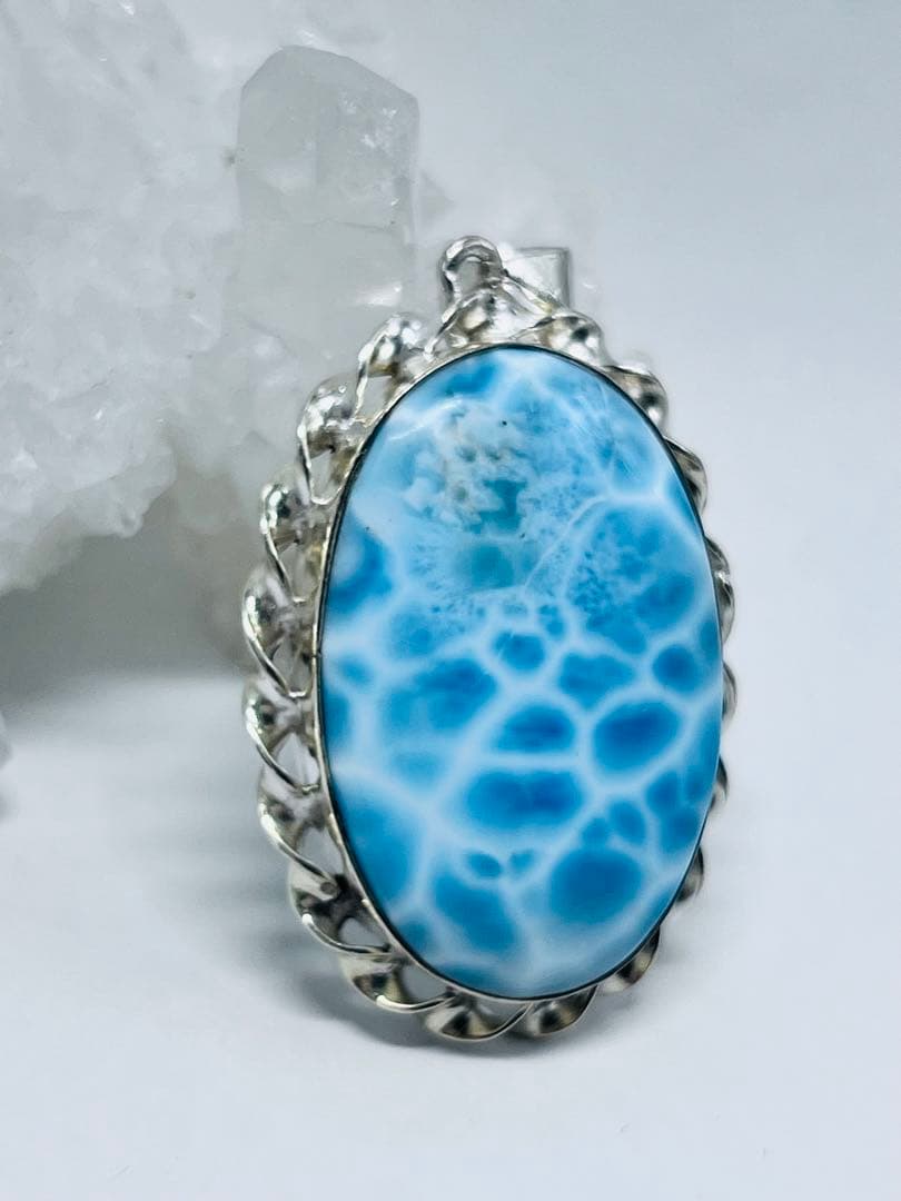 ラリマーペンダントトップシルバーシルバー天然石パワーストーン