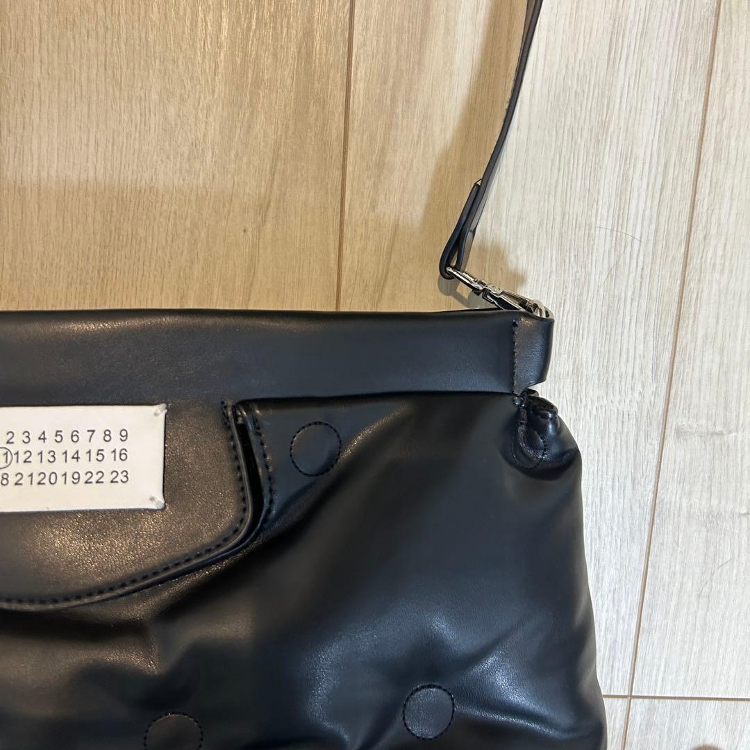 メゾンマルジェラ グラムスラム ハンドバッグ レザー ブラック