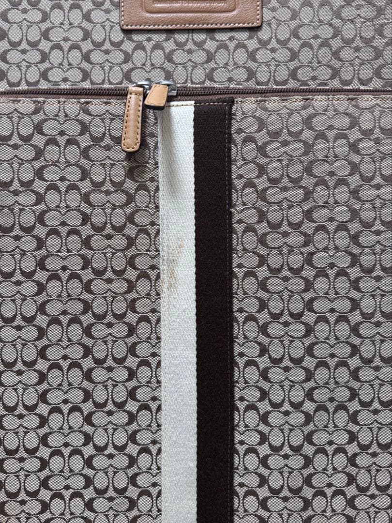 COACH キャリーケース ベージュ ミニシグネチャー