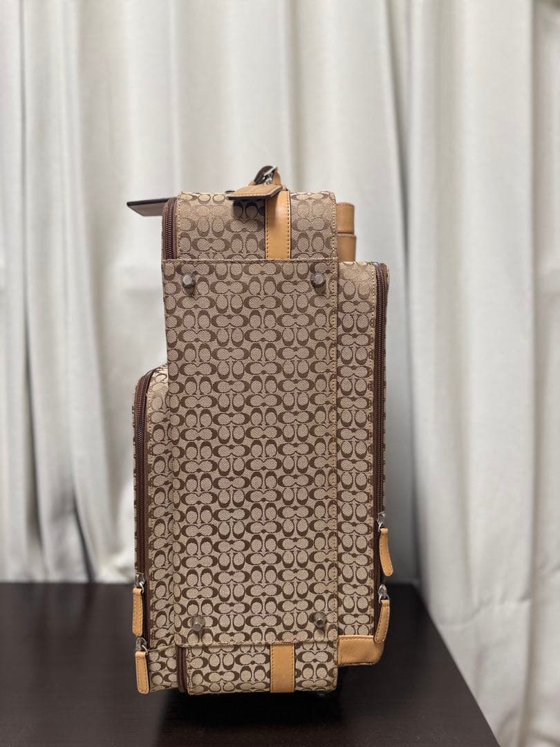 COACH キャリーケース ベージュ ミニシグネチャー