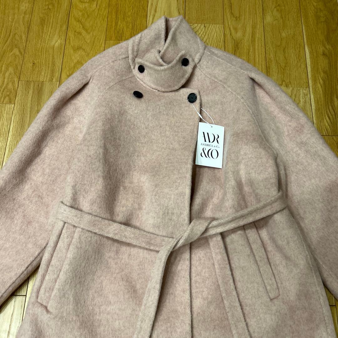 ANDREA&Co. ペールウールコート　ピンク