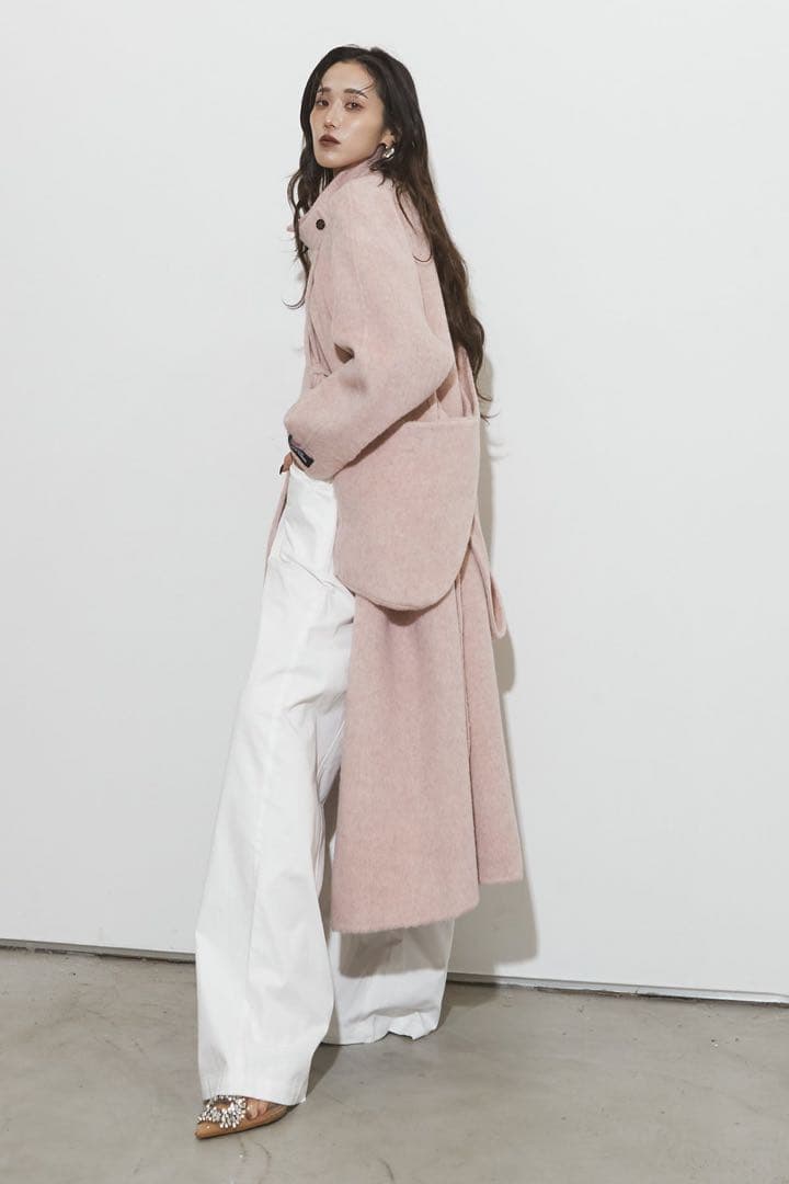 ANDREA&Co. ペールウールコート　ピンク