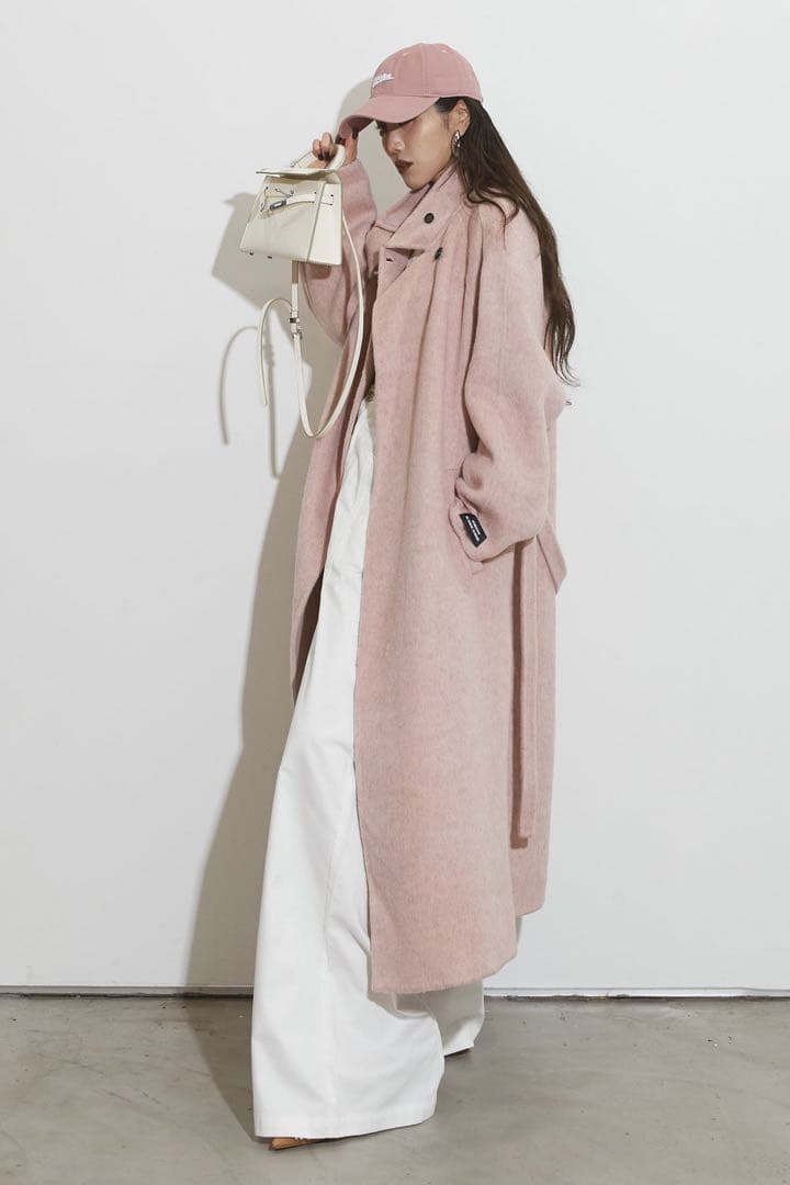 ANDREA&Co. ペールウールコート　ピンク