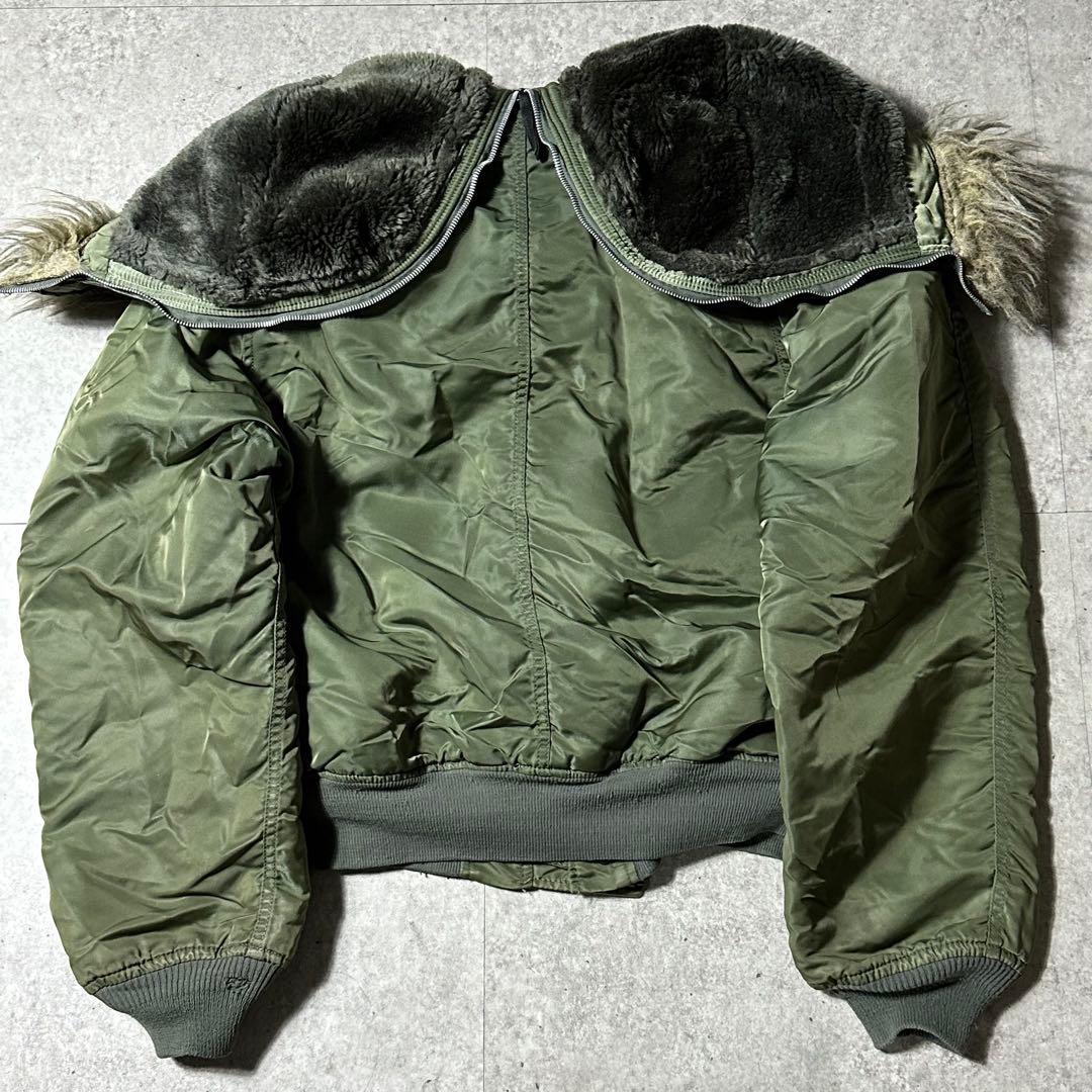 90s Alpha n2b L フライトジャケット カーキ グリーン USA製