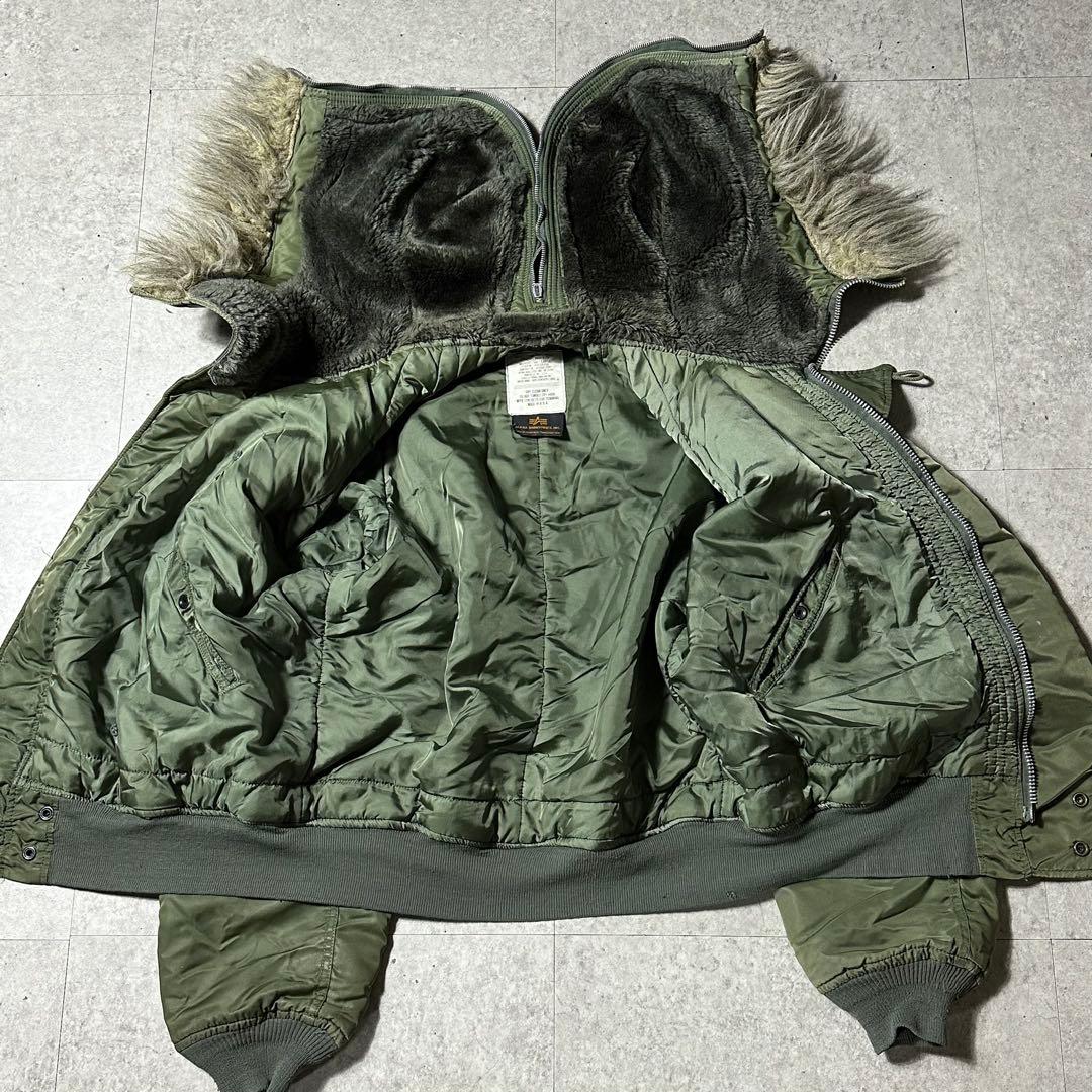 90s Alpha n2b L フライトジャケット カーキ グリーン USA製