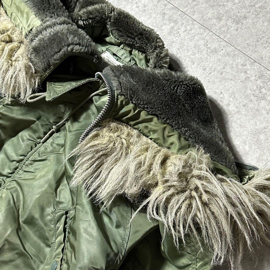 90s Alpha n2b L フライトジャケット カーキ グリーン USA製