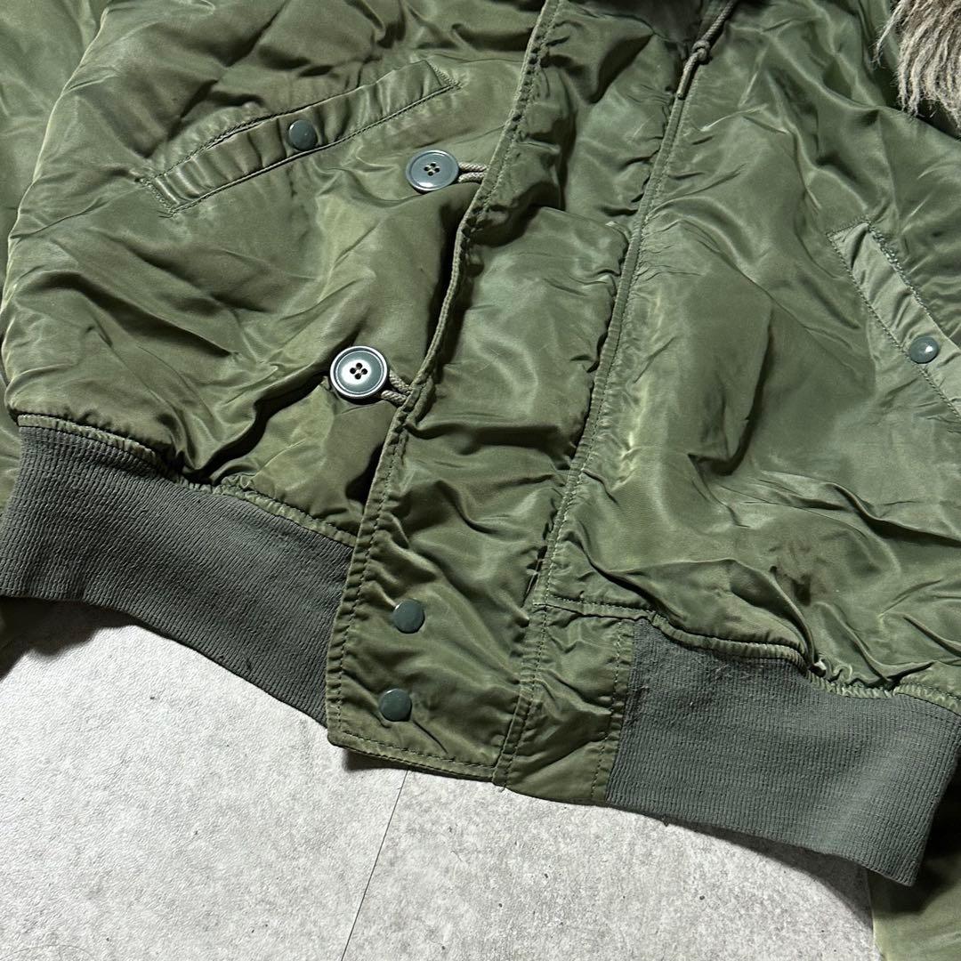 90s Alpha n2b L フライトジャケット カーキ グリーン USA製