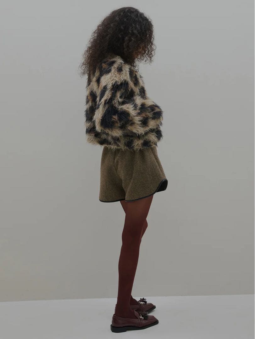 Ameri UND TWEED BOXER SHORTS ショートパンツ　グレー