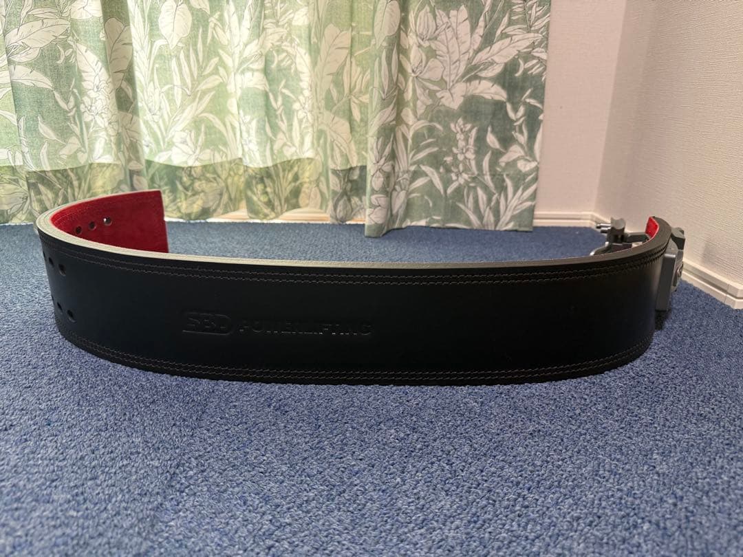 null8　SBD トレーニング・パワーベルト 黒/赤